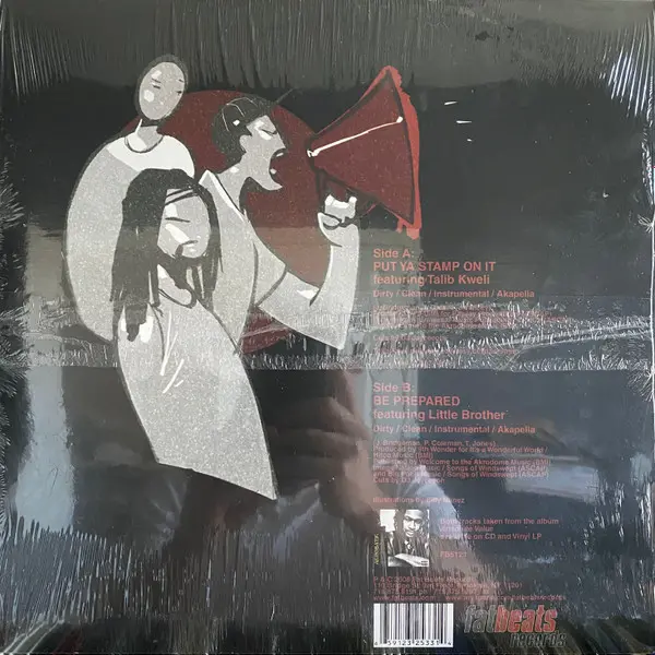 Akrobatik - Put Ya Stamp On It, Hip Hop, Conscious, 2008 - Fat Beats, US, Vinyl 1x 12", 33 ⅓ RPM