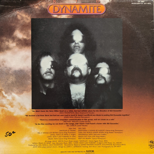 Kid Dynamite (2) - Kid Dynamite, Rock, Classic Rock, 1976 - Cream (6), Australia, Vinyl 1x LP, Album