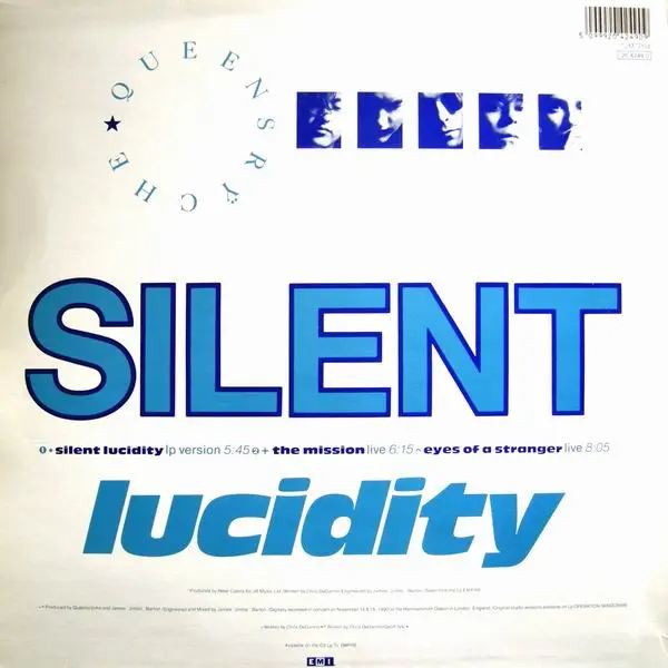 Queensrÿche - Silent Lucidity, Rock, Hard Rock, 1991 - EMI USA, UK, Vinyl 1x 12", 45 RPM, Single, Stereo Poster