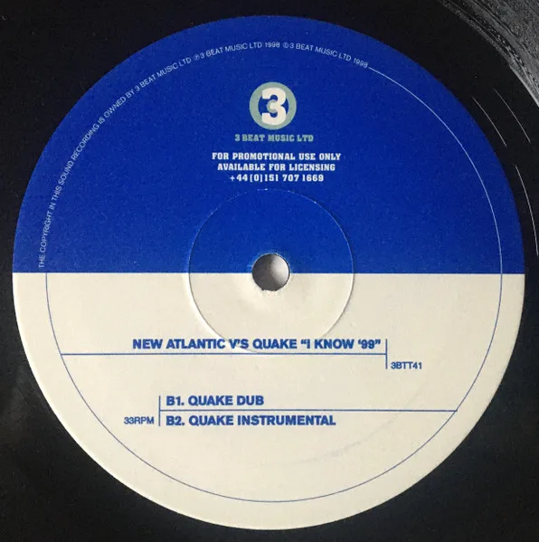 Album cover for I Know '99 by New Atlantic V'S Quake