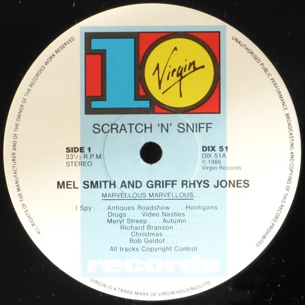 Album cover for Scratch And Sniff by Mel Smith And Griff Rhys-Jones