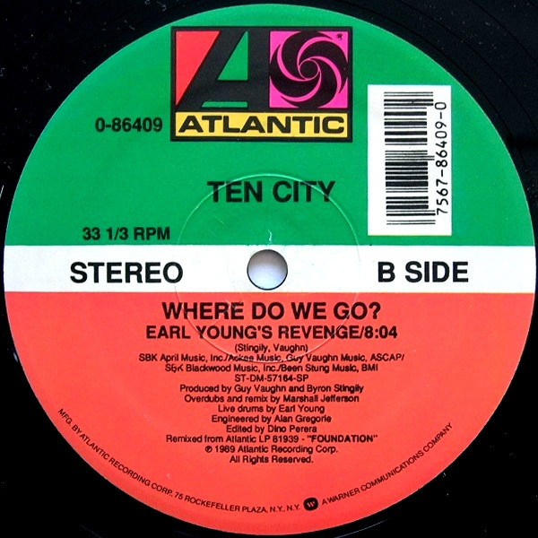 Ten City - Where Do We Go?, Electronic, Garage House, 1989 - Atlantic, US, Vinyl 1x 12", 33 ⅓ RPM