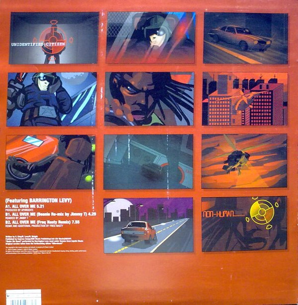 Aphrodite Featuring Barrington Levy - All Over Me, Electronic, Breakbeat, Drum n Bass, 2002 - V2, UK & Europe, Vinyl 1x 12"