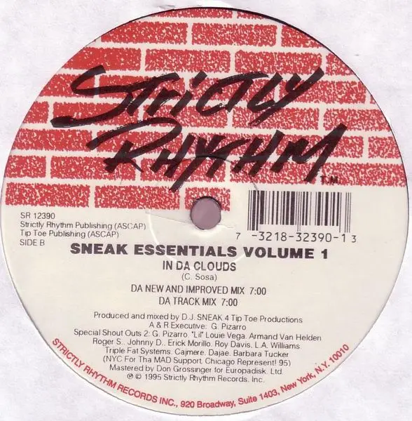 DJ Sneak - Sneak Essentials Volume 1, Electronic, Disco, House, 1995 - Strictly Rhythm, US, Vinyl 1x 12", 33 ⅓ RPM