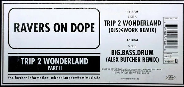 Album cover for Trip 2 Wonderland (Part II) by Ravers On Dope