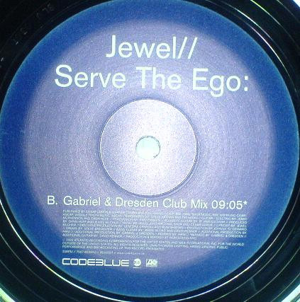 Jewel - Serve The Ego, Electronic, House, Progressive House, 2002 - Code Blue, UK, Vinyl 1x 12"