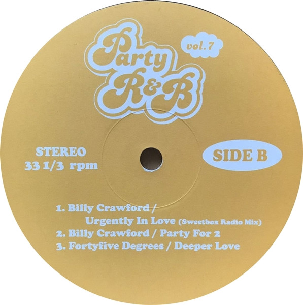 Album cover for Party R&B Vol.7 by Laetitia Backwell / J.D. Braithwaite / Britney Spears / Billy Crawford / Fortyfive Degrees