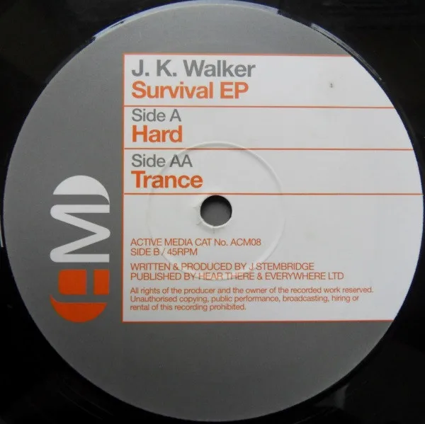 Album cover for Survival EP by J K Walker