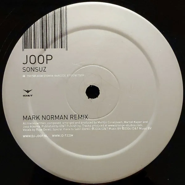 Album cover for Sonsuz by Joop