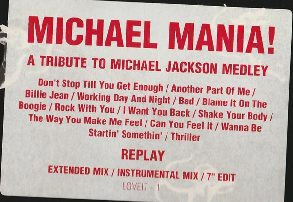Album cover for Michael Mania by Replay