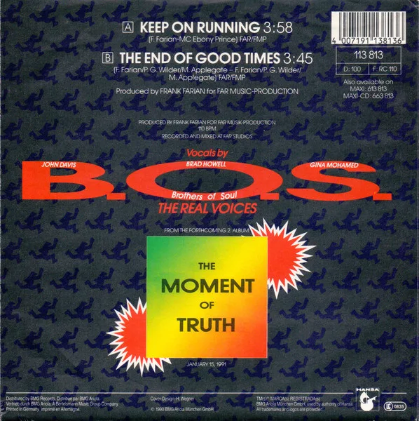 Album cover for Keep On Running (The Original) by Real Milli Vanilli, The