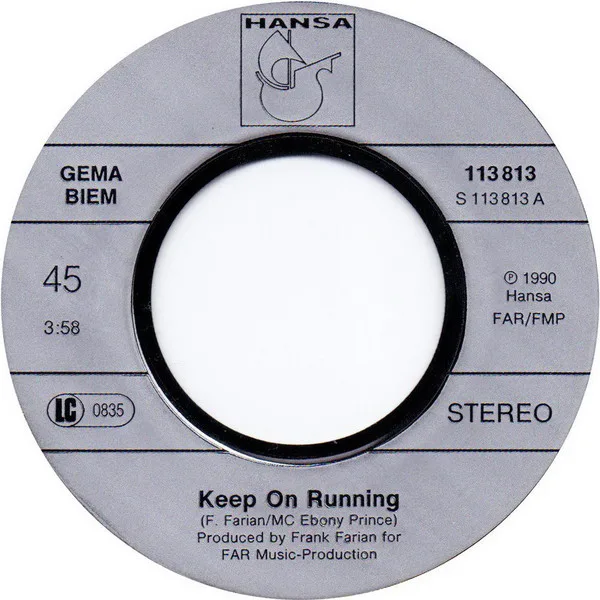 Album cover for Keep On Running (The Original) by Real Milli Vanilli, The