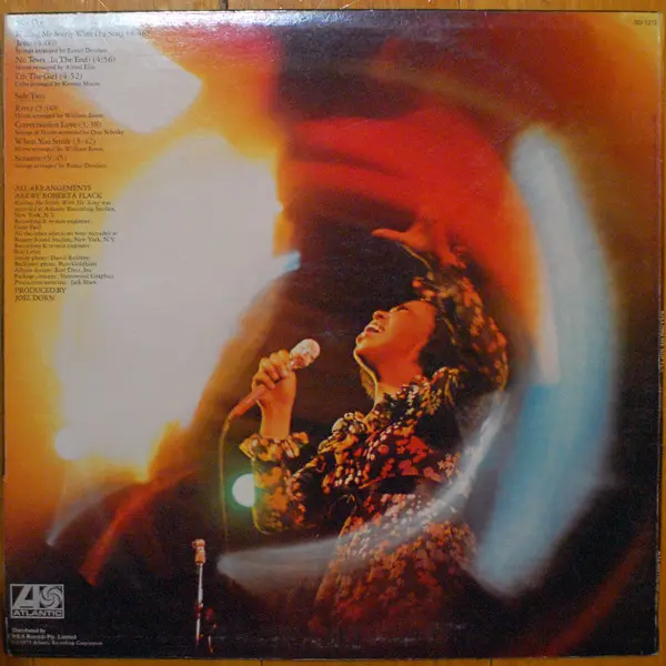 Roberta Flack - Killing Me Softly, Funk / Soul, Soul, 1973 - Atlantic, Australia, Vinyl 1x LP, Album