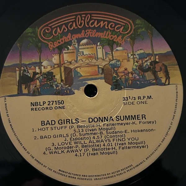 Album cover for Bad Girls by Donna Summer