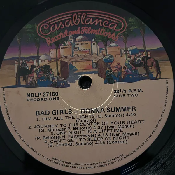 Album cover for Bad Girls by Donna Summer