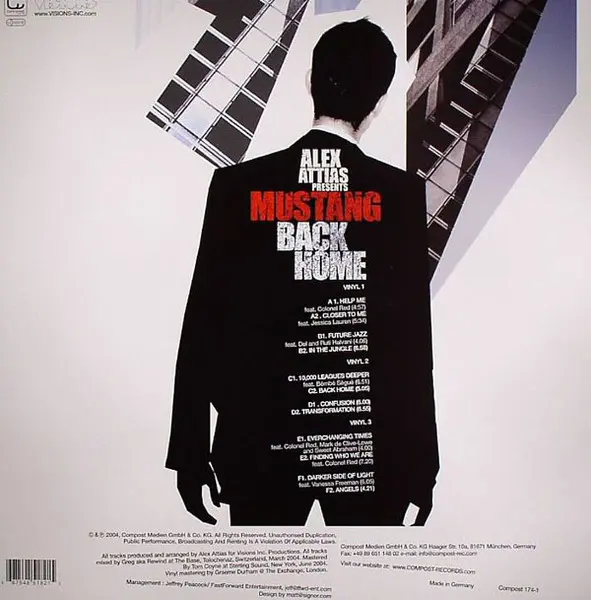 Alex Attias Presents Mustang - Back Home, Electronic, Funk / Soul, Jazz, Broken Beat, Future Jazz, 2004 - Compost Records, Ge