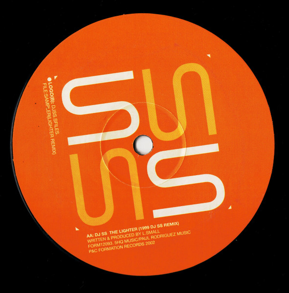DJ SS - Lighter Rmx, Electronic, Drum n Bass, 2002 - Formation Records, UK, Vinyl 1x 12", 45 RPM