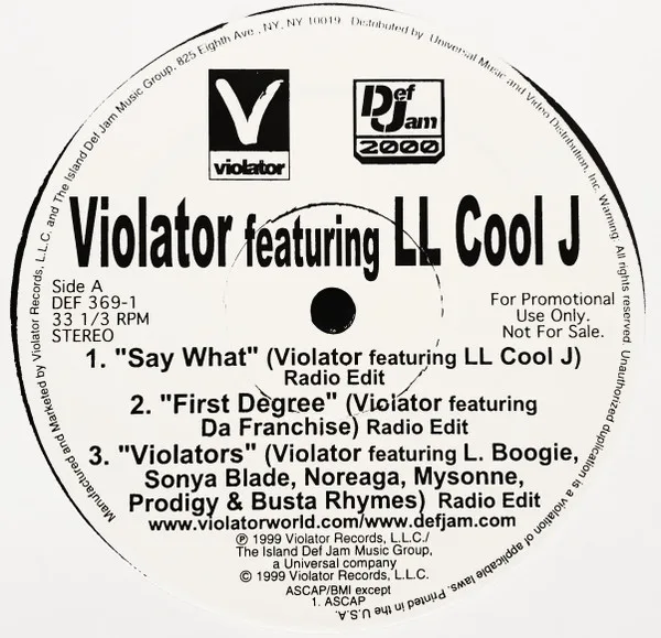 Album cover for Say What / First Degree / Violators by Violator (3)