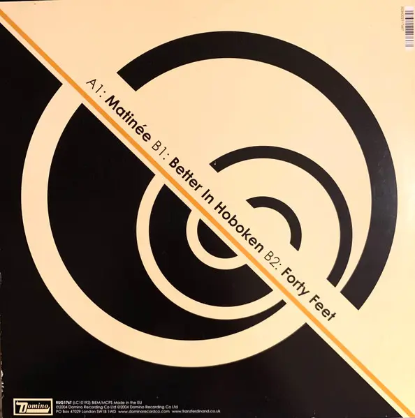 Franz Ferdinand - Matinée, Rock, Indie Rock, 2004 - Domino, UK & Europe, Vinyl 1x 12", Single, 45 RPM