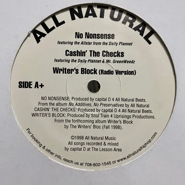 All Natural - It's O.K. - 1998 - - All Natural Inc. - Vinyl 1x 12", 33 ⅓ RPM