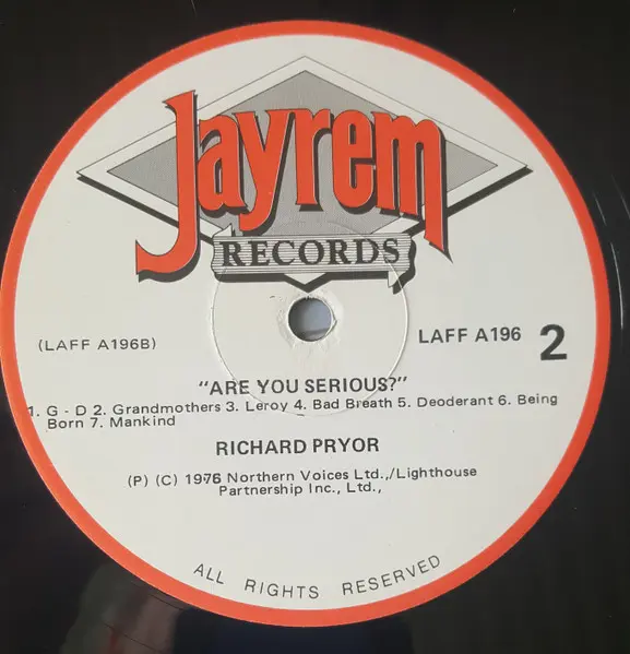 Richard Pryor - Are You Serious???, Non-Music, Comedy, Laff Records, New Zealand, Vinyl 1x LP, Album