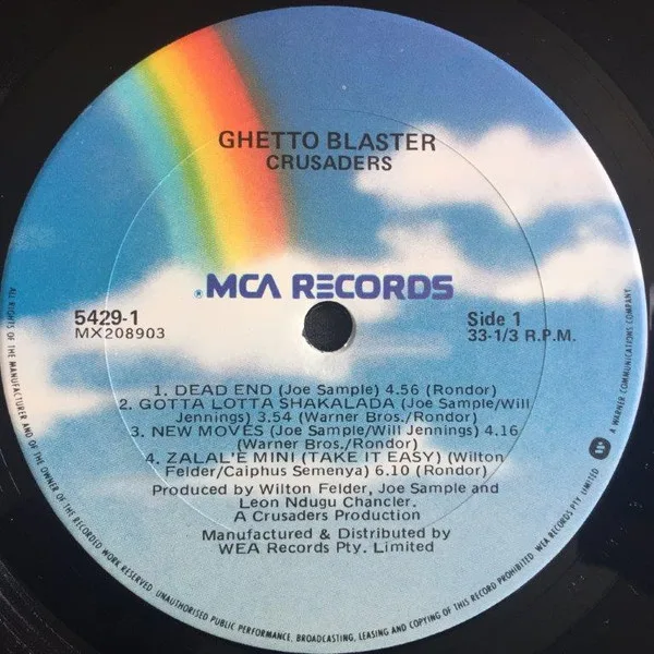 Album cover for Ghetto Blaster by Crusaders, The