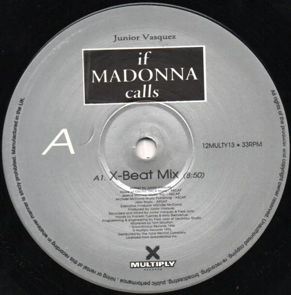 Album cover for If Madonna Calls by Junior Vasquez