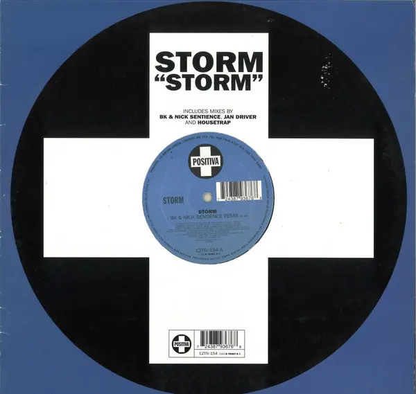 Storm - Storm, Electronic, Hard House, Hard Trance, House, 2001 - Positiva, UK, Vinyl 1x 12", 45 RPM, 33 ⅓ RPM