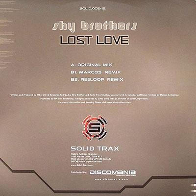 Album cover for Lost Love by Shy Brothers