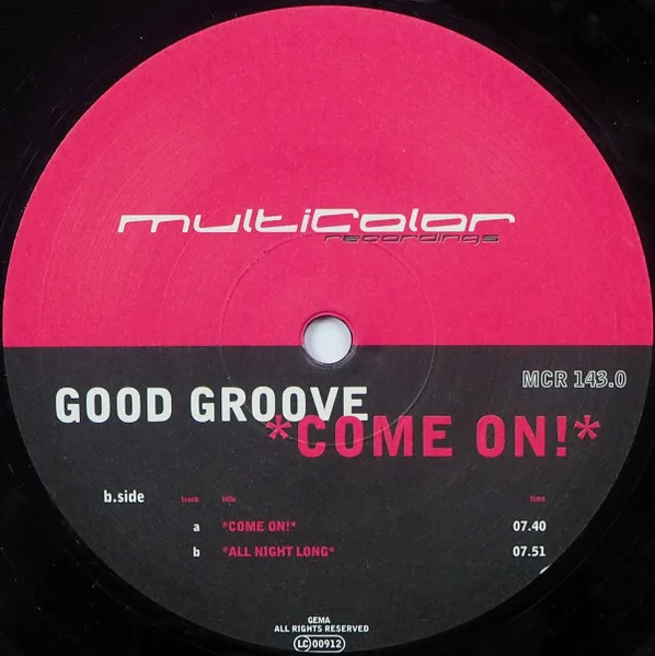 Album cover for Come On! by Good Groove
