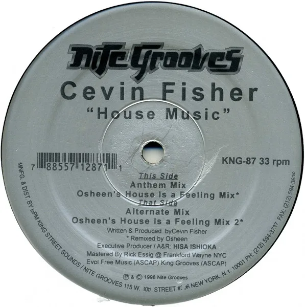 Album cover for House Music by Cevin Fisher
