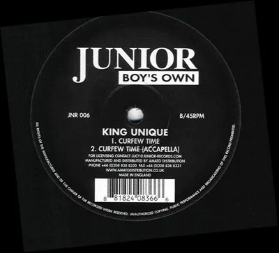 Album cover for Flashing Lights / Curfew Time by King Unique