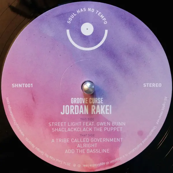 Jordan Rakei - Groove Curse, Electronic, Funk / Soul, Jazz, Hip Hop, Soul, 2014 - Soul Has No Tempo, Australia, Vinyl 1x 12",