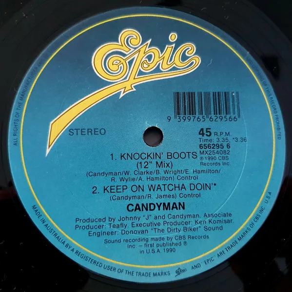 Album cover for Knockin' Boots by Candyman