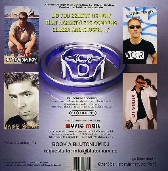 Album cover for Rockin' / Hardstyle Instructor Part 3 by Blutonium Boy vs. DJ Neo