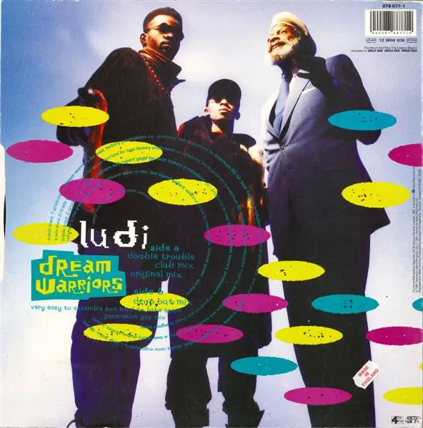 Dream Warriors - Ludi, Electronic, Reggae, Hip Hop, Ska, 1991 - 4th & Broadway, UK & Europe, Vinyl 1x 12", 45 RPM