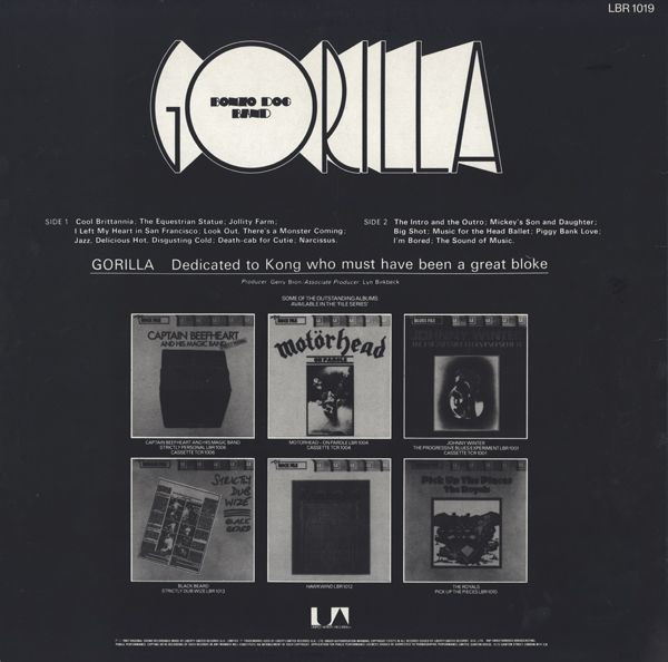 Bonzo Dog Doo-Dah Band - Gorilla, Rock, Art Rock, Pop Rock, Liberty, United Artists Records, UK, Vinyl 1x LP, Album, Reissue