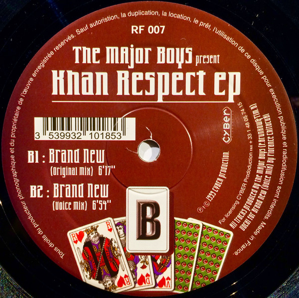 Major Boys - Khan Respect EP, Electronic, House, 1999 - Royal Flush Records, France, Vinyl 1x 12", 33 ⅓ RPM, 45 RPM, EP