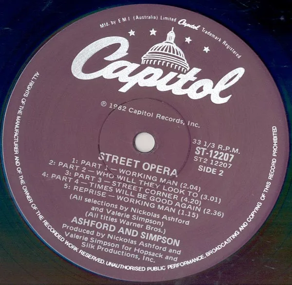 Album cover for Street Opera by Ashford & Simpson