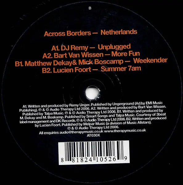 Audio Therapy Presents Across Borders Sampler - Netherlands