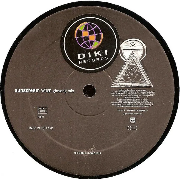 Album cover for When by Sunscreem