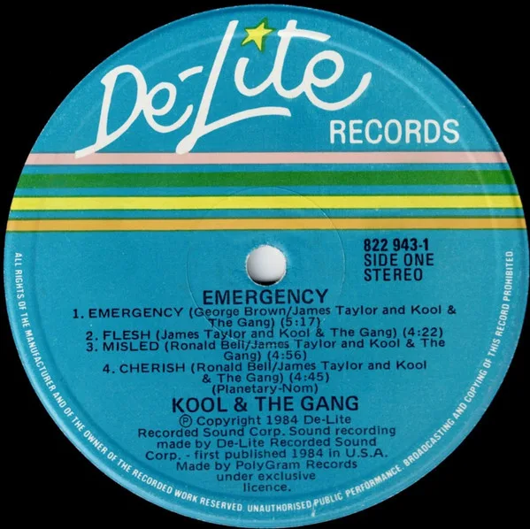 Album cover for Emergency by Kool & The Gang