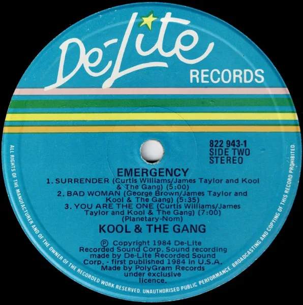 Album cover for Emergency by Kool & The Gang