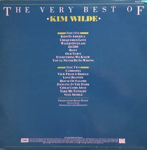 Album cover for The Very Best Of Kim Wilde by Kim Wilde