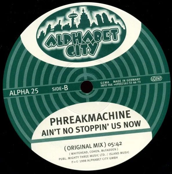 Album cover for Ain't No Stoppin' Us Now by Phreakmachine