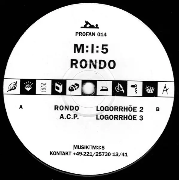 M:I:5 - Rondo, Electronic, Minimal, Techno, 1996 - Profan, Germany, Vinyl 1x 12", 33 ⅓ RPM
