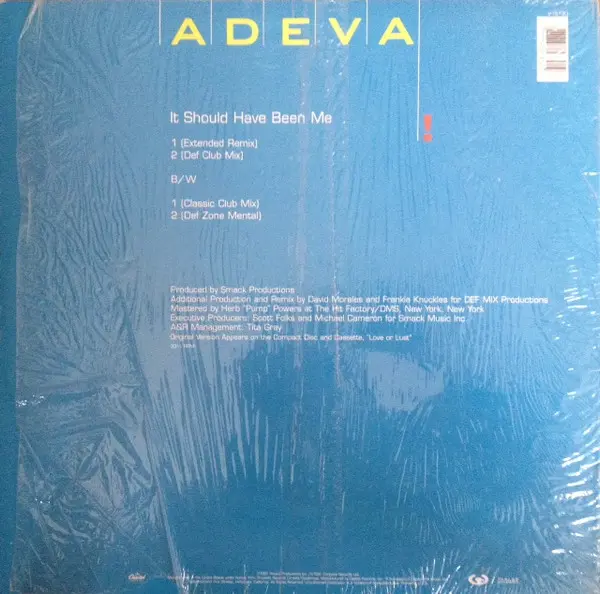 Adeva - It Should Have Been Me - 1991 - House - Capitol Records - Vinyl 1x 12", 33 ⅓ RPM, Maxi-Single
