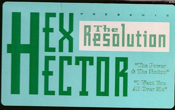 Hex Hector Presents Resolution, The - The Power And The Notion / I Want U All Over Me, Electronic, House, 1995 - Strictly Rhy