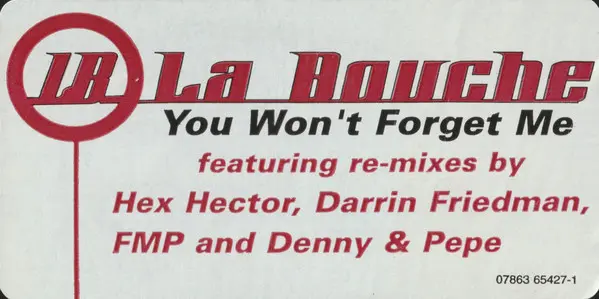 La Bouche - You Won't Forget Me, Electronic, Euro House, 1998 - RCA, US, Vinyl 1x 12"