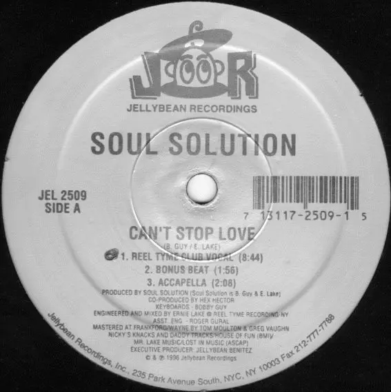 Album cover for Can't Stop Love by Soul Solution